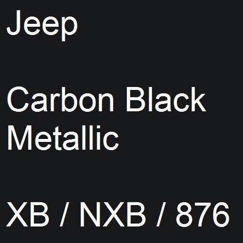 Jeep, Carbon Black Metallic, XB / NXB / 876.